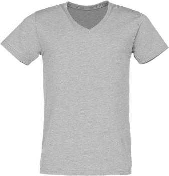HD-T-Shirt – V-Ausschnitt silver-marl