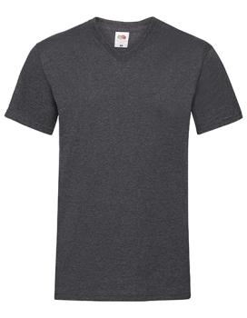 Valueweight V-Neck T darkgreyheather