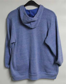 Unisex Triblend Kapuzen Sweatjacke  blue triblend