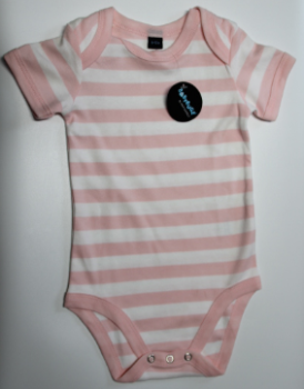 Baby Body striped pink/white
