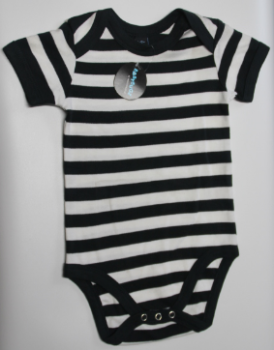 Baby Body striped white/black