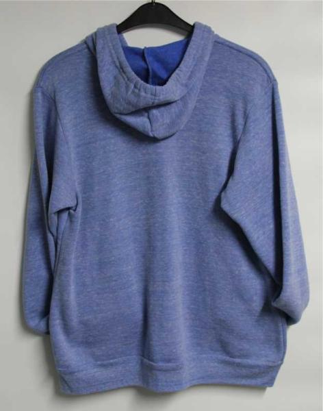 Unisex Triblend Kapuzen Sweatjacke  blue triblend