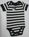Baby Body striped white/black
